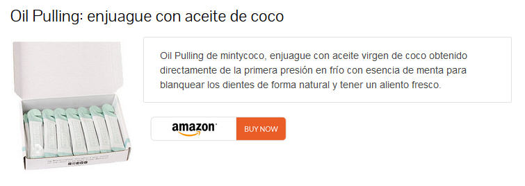 Oil Pulling enjuague con aceite de coco