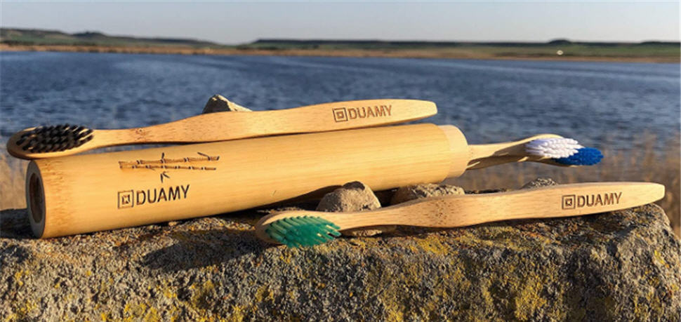 4 Cepillos de dientes ecológicos de bambú