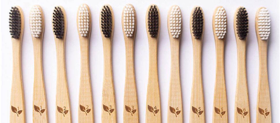 Paquete 12 Cepillos de dientes de bambú