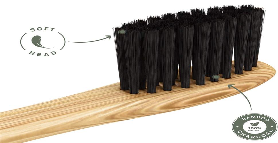 Pack 4 Cepillos de dientes de bambú