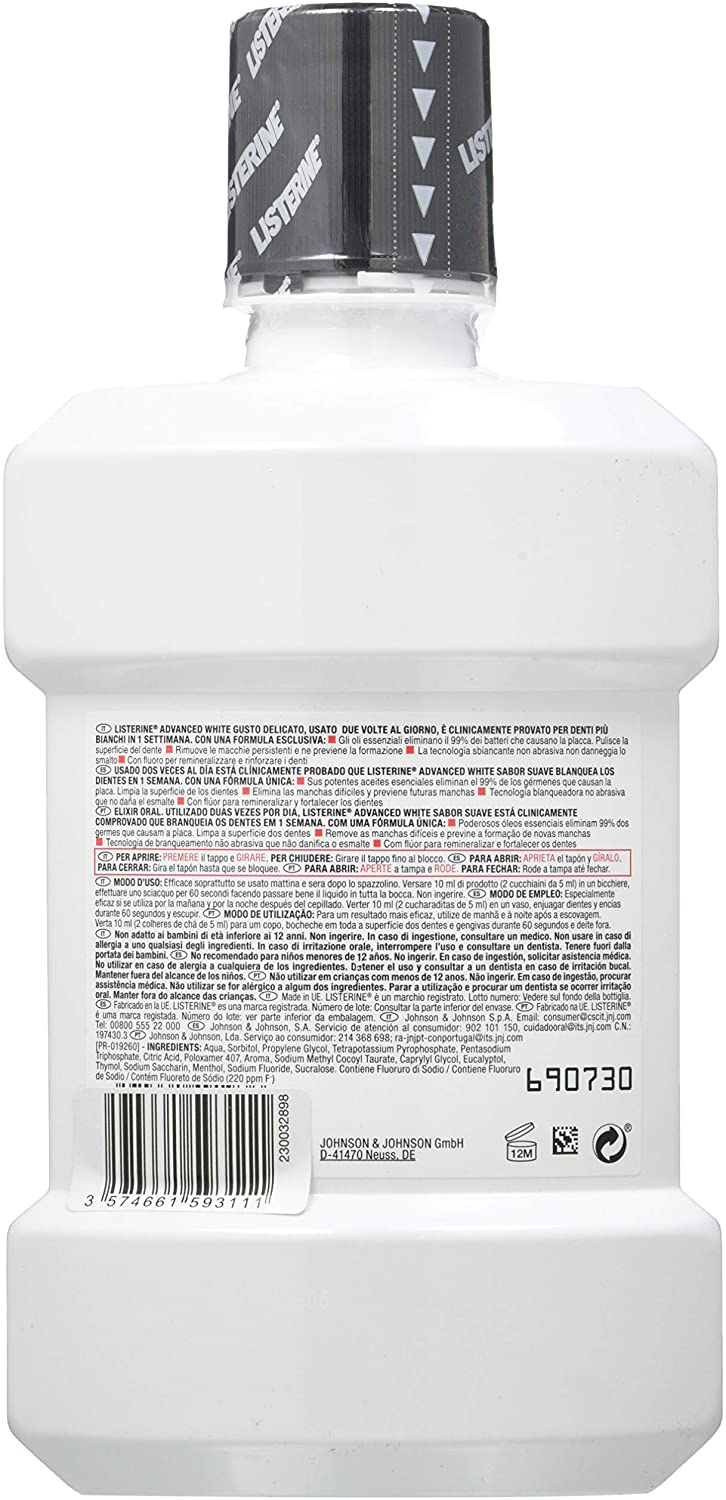 Enjuague Bucal Blanqueador Listerine - Imagen 2